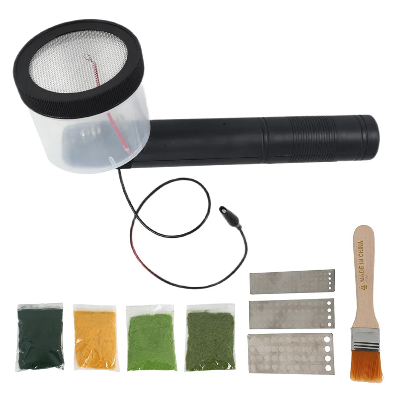DIDI Miniature Scene Model Materia Flocking Static Grass Applicator Modeling Hobby Craft With Grass Planting Template Tool