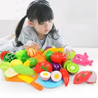 Children Toys Cutting Fruits and Vegetables Set for Kids Pretend Play Simulation Kitchen Toy Montessori Baby Toys for Girls Boys 2