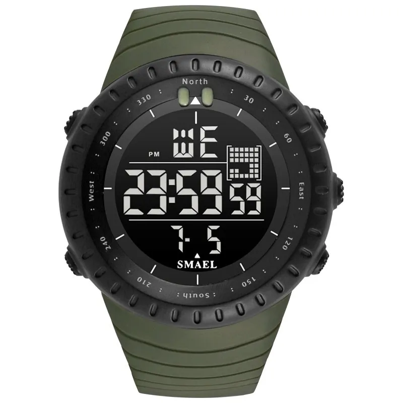 

Fashion Smael Brand Men's Led Digital Sports Watches Luxury Waterproof Modern Clock Male Date Chronograph Electronic Wristwatch