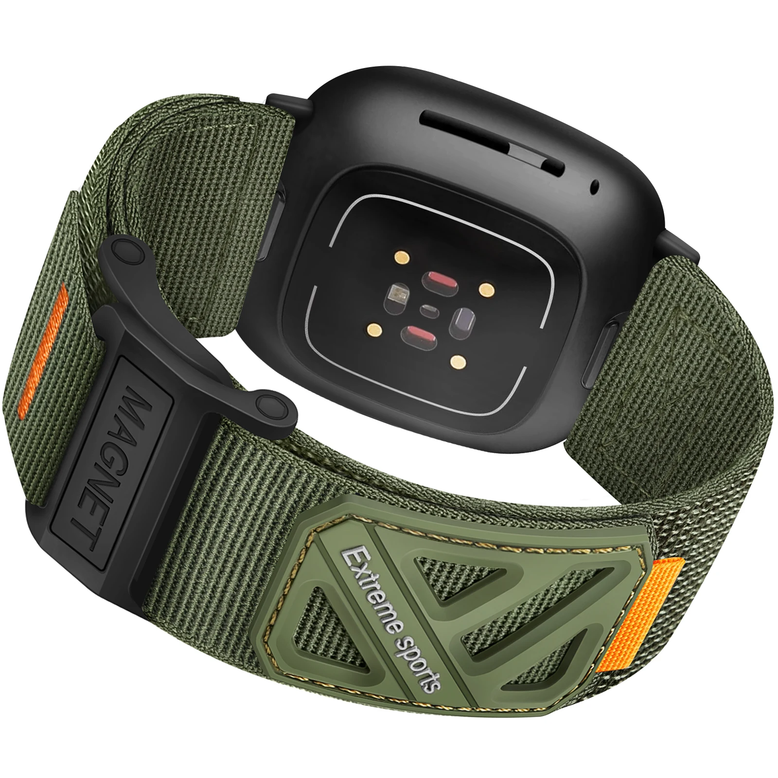 Men's Woven Nylon Magnetic Buckle Band in Nylon Strap Material