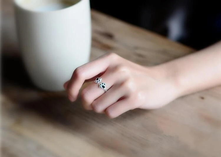 Sterling Silver Dog Paw Ring