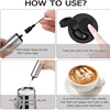 Rechargeable USB Electric Milk Frother Foamer Matcha Whisk Handheld Stainless Steel Foam Maker Egg Beater Coffee Blender Mixer 6