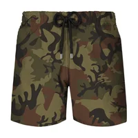 Camouflage Graphic Beach Shorts Men 3D Camo Gothic Skull Printed Swimming Trunks Sohier Army Vetern Military Fashion Short Pants 1
