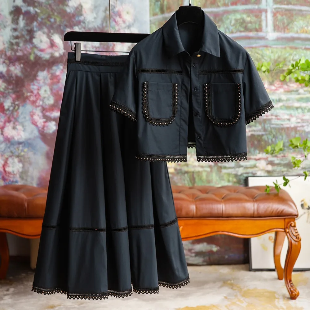 Work Dresses Korean Style Casual Suit Womens Autumn Ruffled Short Jacket  High Waist Pleated Skirt Two Piece Set Fashion Female Clothes From 27,81 €  | DHgate