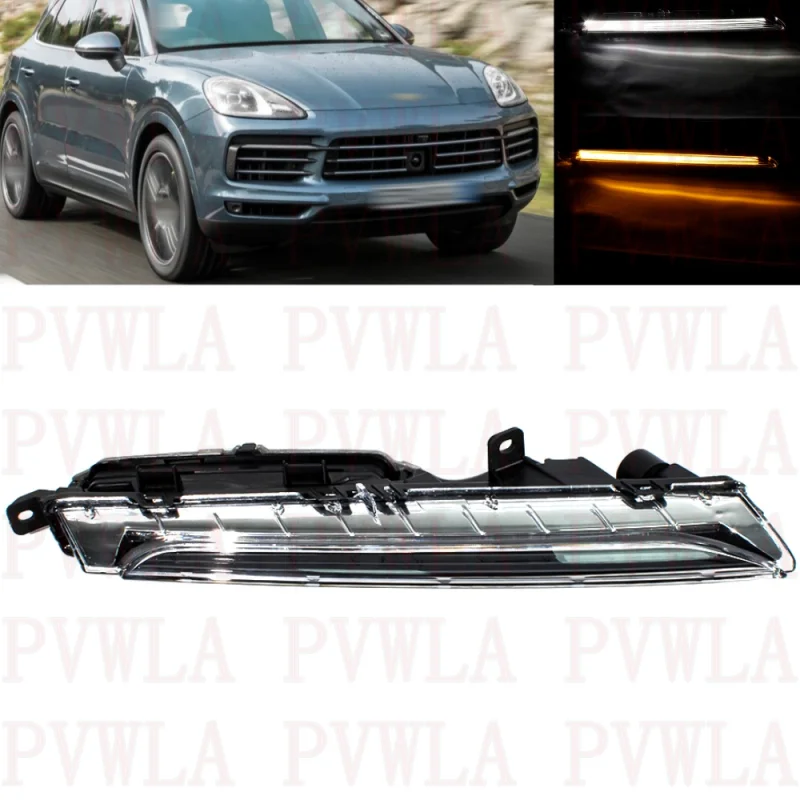

For Porsche Cayenne 2018 2019 2020 Right Side Front LED Fog Lamp DRL Daytime Running Light car accessories 9Y0941182