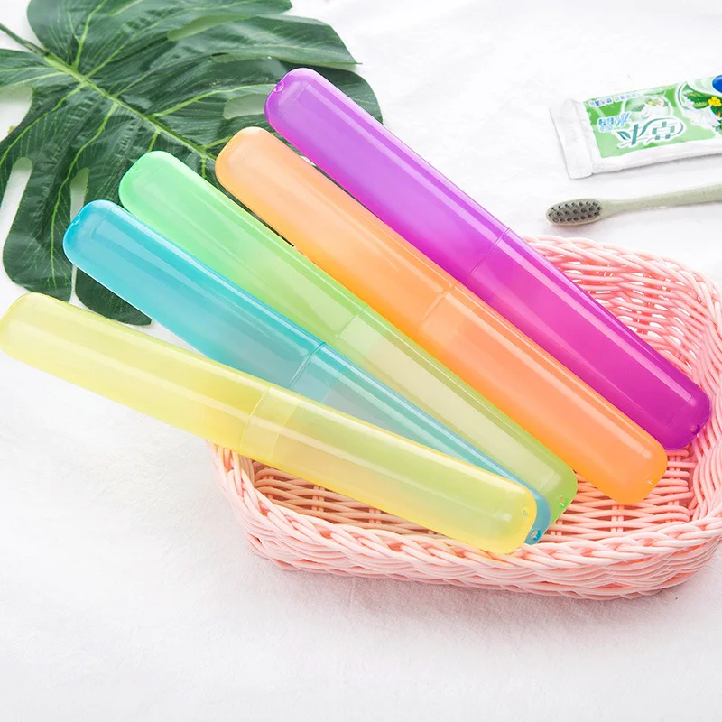 10Pcs Travel Portable Toothbrush Cup Bathroom Toothpaste Holder Storage Case Box Organizer Travel Toiletries Storage Cup New Cre
