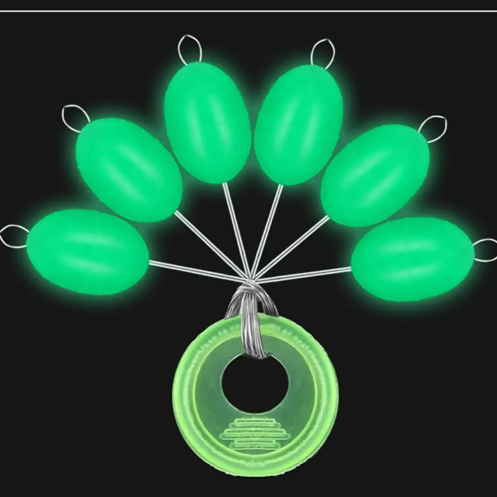 Float Ball Fly Fishing Bait Tool Fishing Float Big Line Stop Space Beans Luminous Space Beans Rubber Stopper Big Space Beans