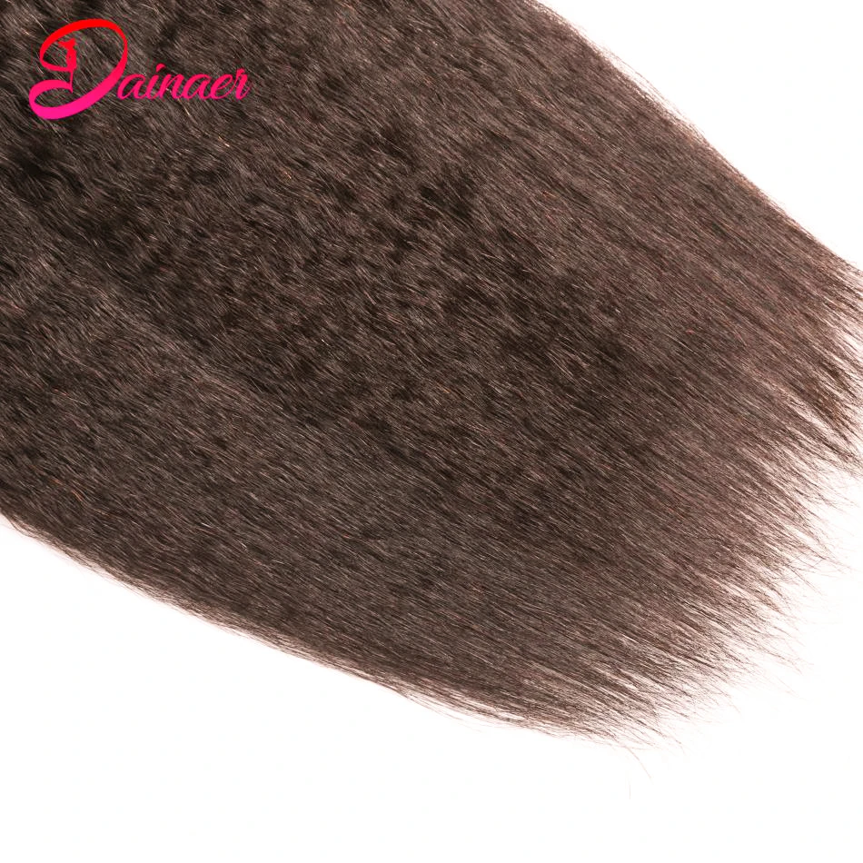 Kinky Straight Bundles Natural Human Hair Extensions 8-30Inches Remy Hair 1/3/4 Pcs/Lots #4 Ombre Bundles