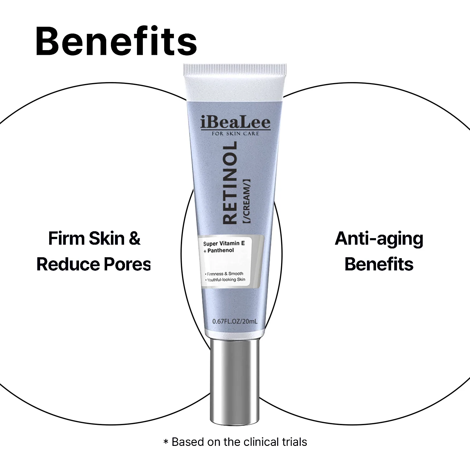 Retinol Øjeblikkelig rynkefjerner Ansigtscreme Fade Fine Linjer Anti-aldring Opstrammende Lifting Blegning Fugtgivende hudpleje_voghion.com