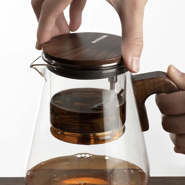 Bonston耐热玻璃泡茶壶，磁吸式开关，礼盒装，27oz-18