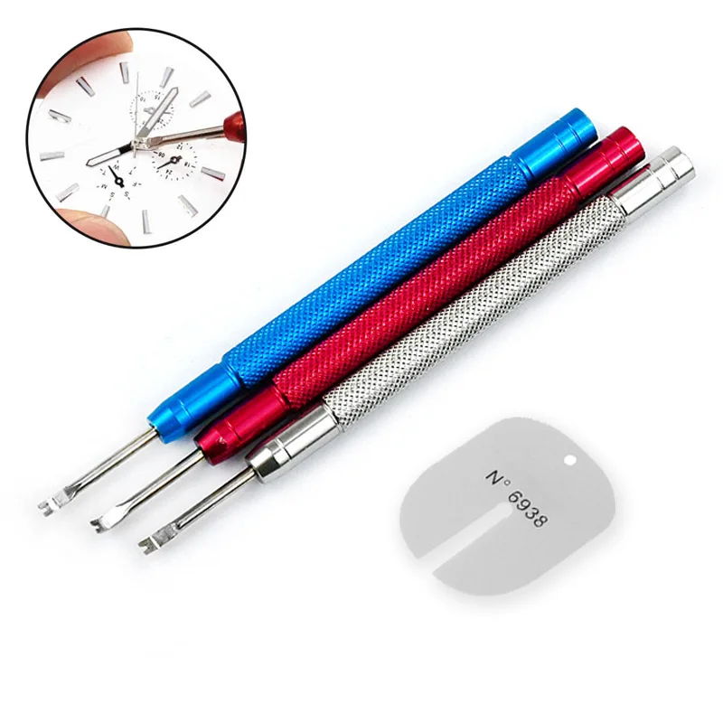 

2pcs/3pcs Metal Watch Hand Level Presser Watch Needle Lifting Removing Hour Minute Second Hand Pressing Setting Repairing Tools