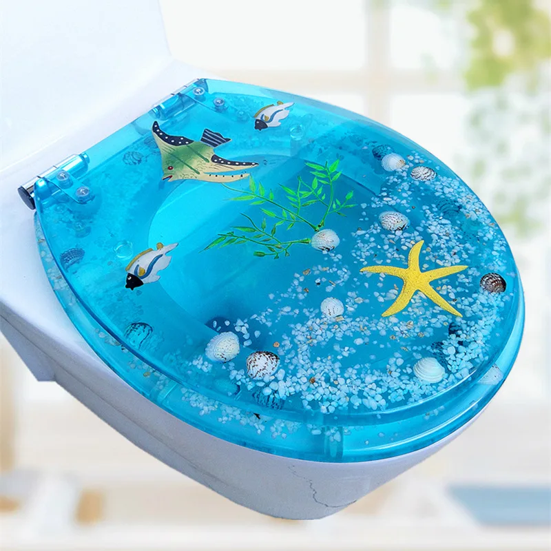 Resin toilet seat cover Stainless steel Slow down Toilet cover Mute Thickened U/V/O Universal toilet seat cover
