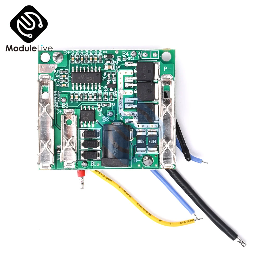 Scheda di protezione ricarica batteria 5S BMS 18/21V 20A Modulo circuito di protezione batteria al litio agli ioni di litio per utensili elettrici - immagine 4