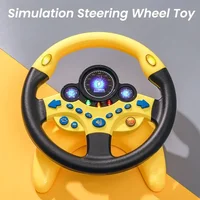 Infant Shining Eletric Simulation Steering Wheel Toy with Light Sound Kids Early Educational Stroller Steering Wheel Vocal Toys 2