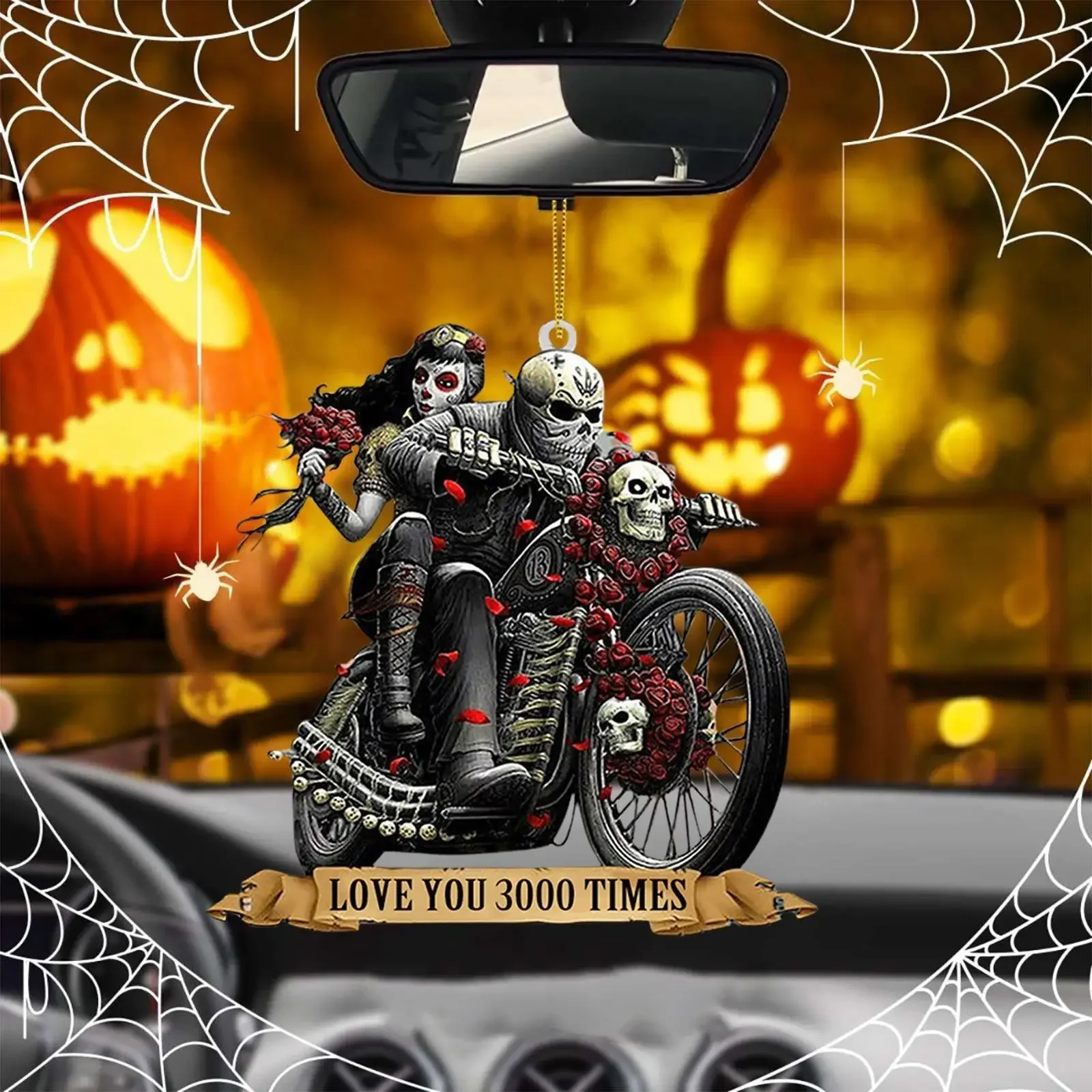 2D-Acrylic-Horror-Car-Ornament-Car-Rearview-Mirror-Hanging-Pendant ...