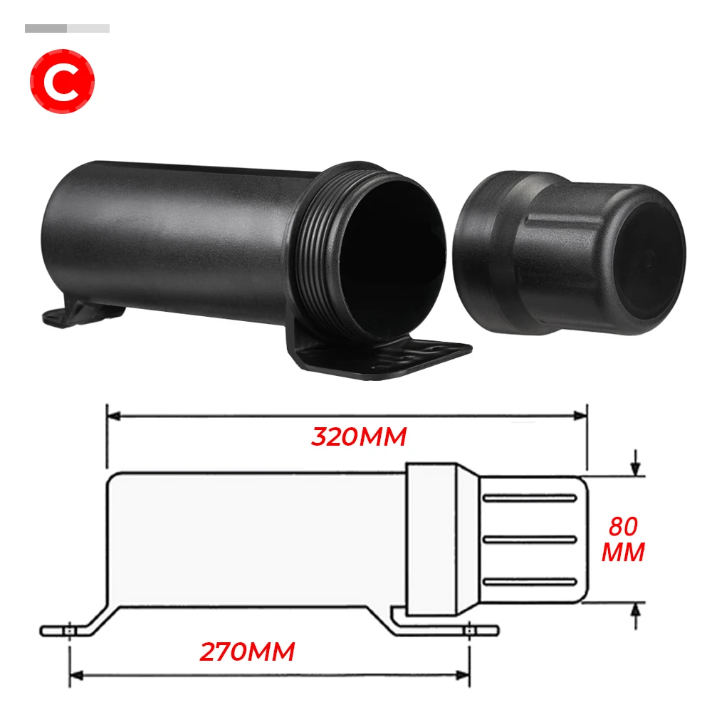 Waterproof Off-Road Motorcycle Accessory Storage Tube