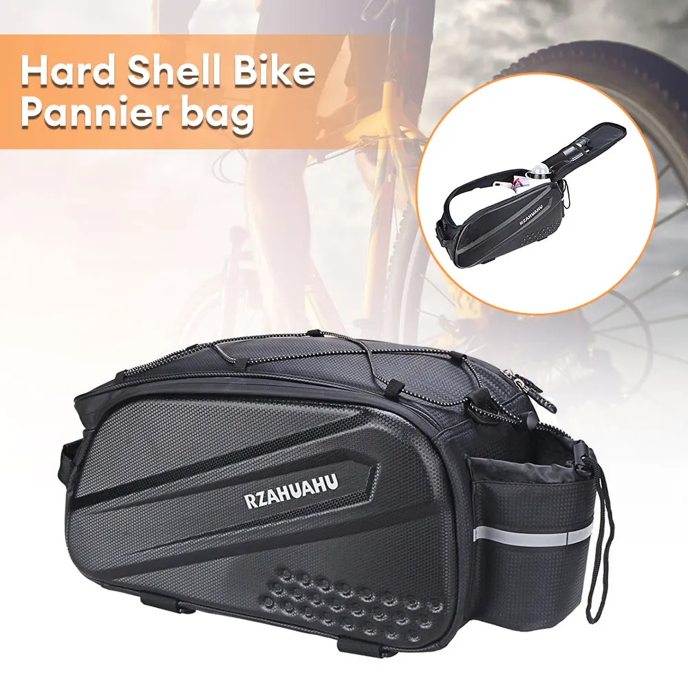 

Bike Reflective Trunk Bags Waterproof Rear Rack Bags 14L Large Capacity Mtb Road Bicycle Reflective Bag For Outdoor Riding