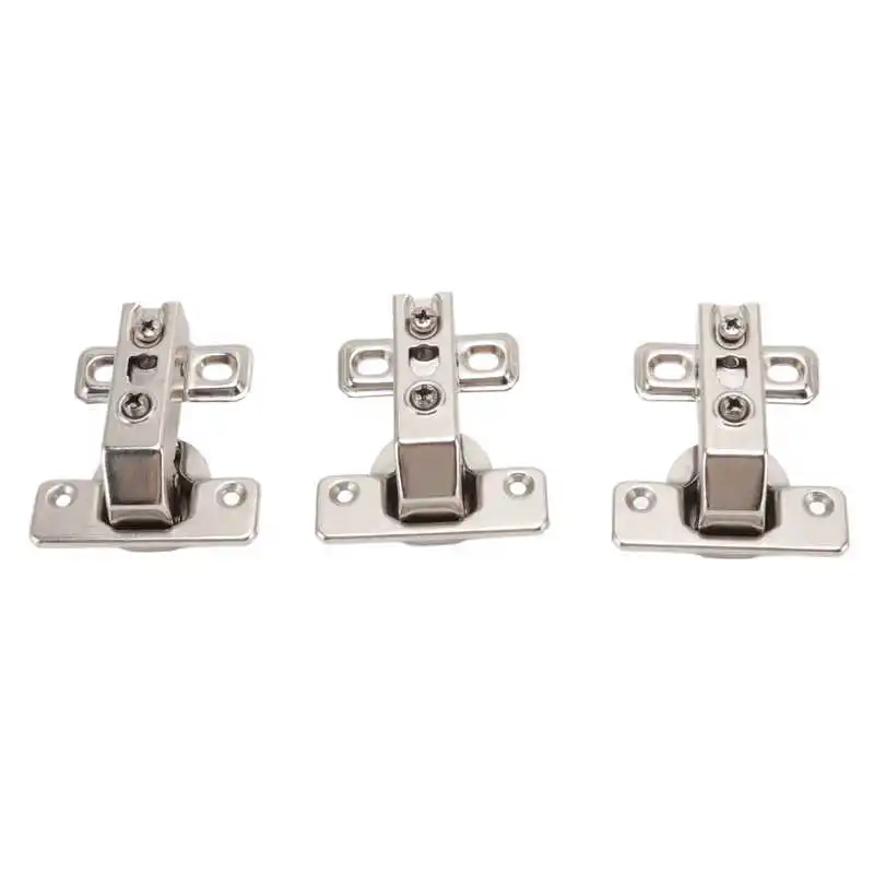 3pcs Folding Hinges Zinc Alloy 180 Degree Integral Short Arm Hinge Set