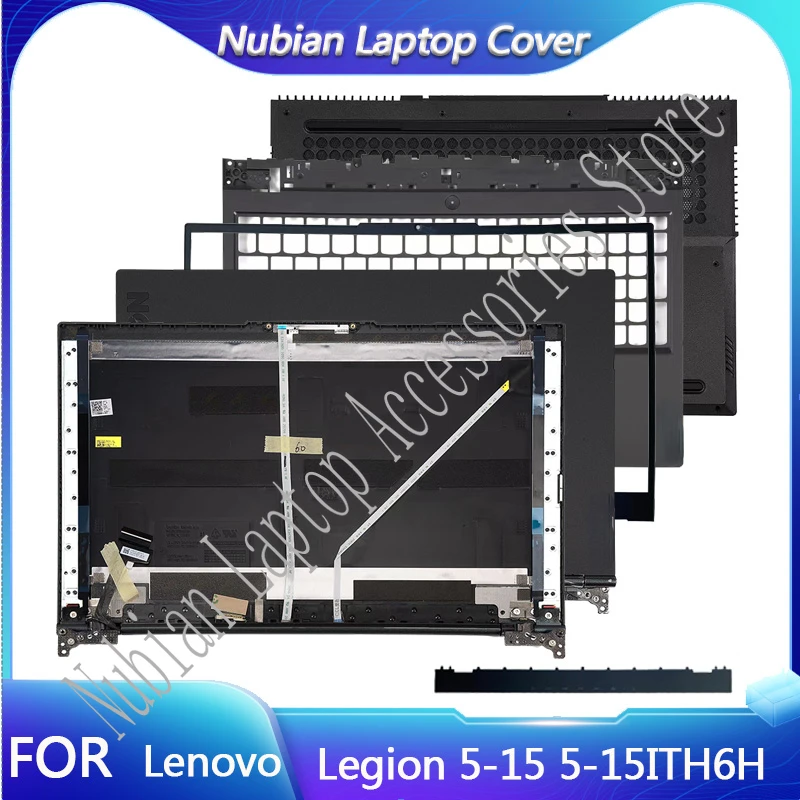 

New LCD Back Case/Bezel Palmrest Bottom Hinge Cover For Lenovo Legion 5-15 5-15ITH6H 5-15ITH6 5-15ACH6H 5-15ACH6 5-15ACH6A