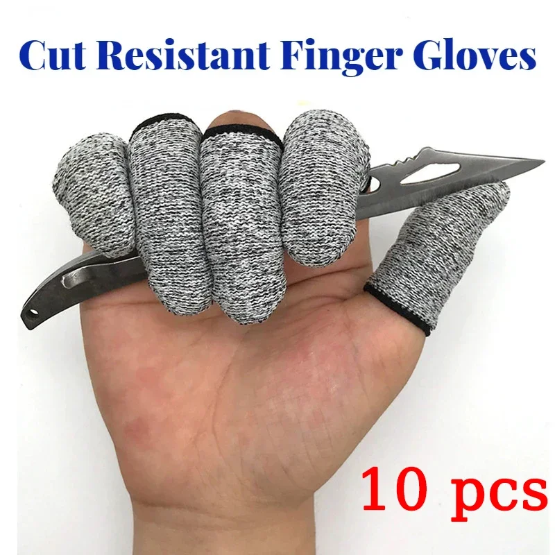 10 Pcs Anti-cut Finger Protector Finger Cover Kitchen Tool Thumb Knife Picker Cover F Protection Cutting Gadgets finger protector,finger guard