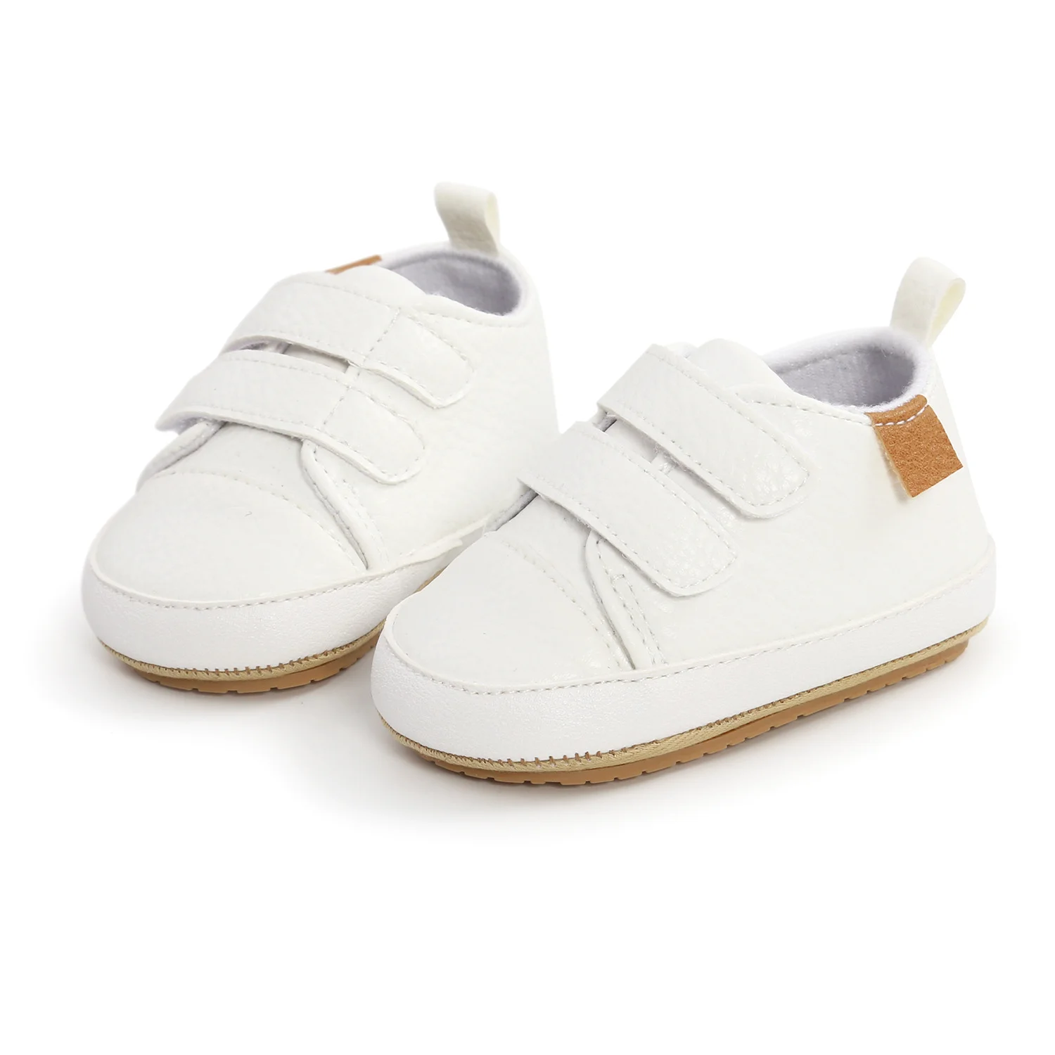 Walking Baby Shoes PU Casual Sneakers Rubber Non-slip Infant Boys Girls First Walkers 0-18 Months