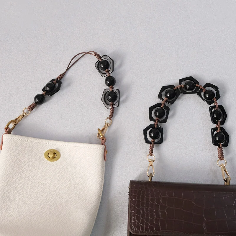 Tracolla Catena In Acrilico Per Borsa | Cinturino Di Ricambio Sostituzione | Accessorio Donna Moderno