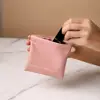 Fashion Simple Lipstick Makeup Bag Mini PU Jewelry Handbag Travel Portable Storage Bag for Women Girls L/M/S Size 3