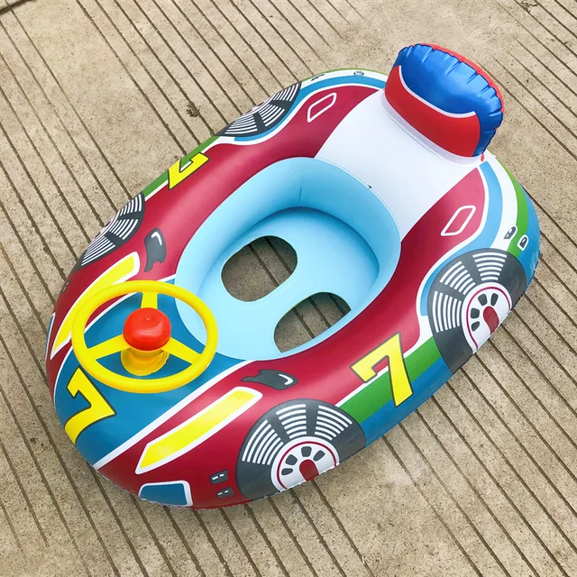 Inflatable Float Seat Baby Swimming Circle Car Shape Toddler Swimming Ring Kid Child Swim Ring Accessories Water Fun Pool Toys 5