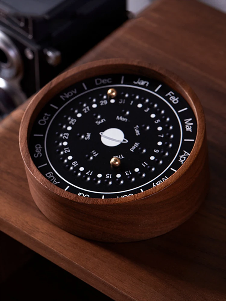 *Sundial perpetual calendar creative planetary calendar office tabletop ornament