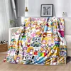 Happy Rocky And Foxy And Boxy Lankybox Soft Plush Blanket,Flannel Blanket Throw Blanket for Living Room Bedroom Bed Sofa Picnic 1