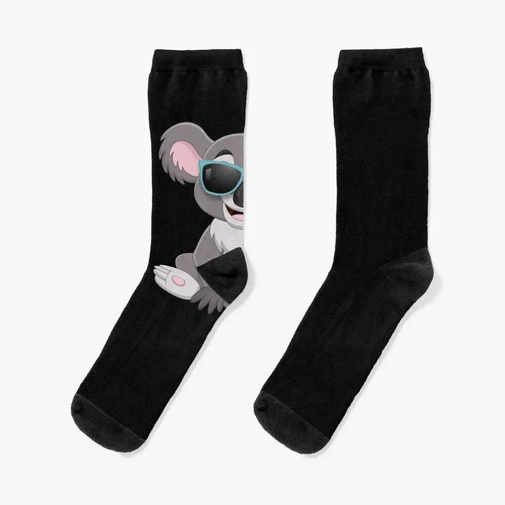 

Koala Sunglasses Socks designer brand cute cartoon Socks Girl Men's