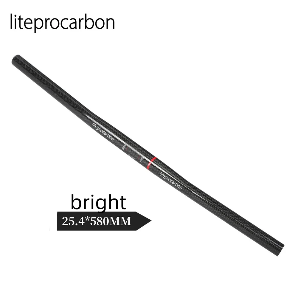 Bicycle 25.4mmx580 handle folding bicycle carbon fiber straight handle for brompton Super light bar
