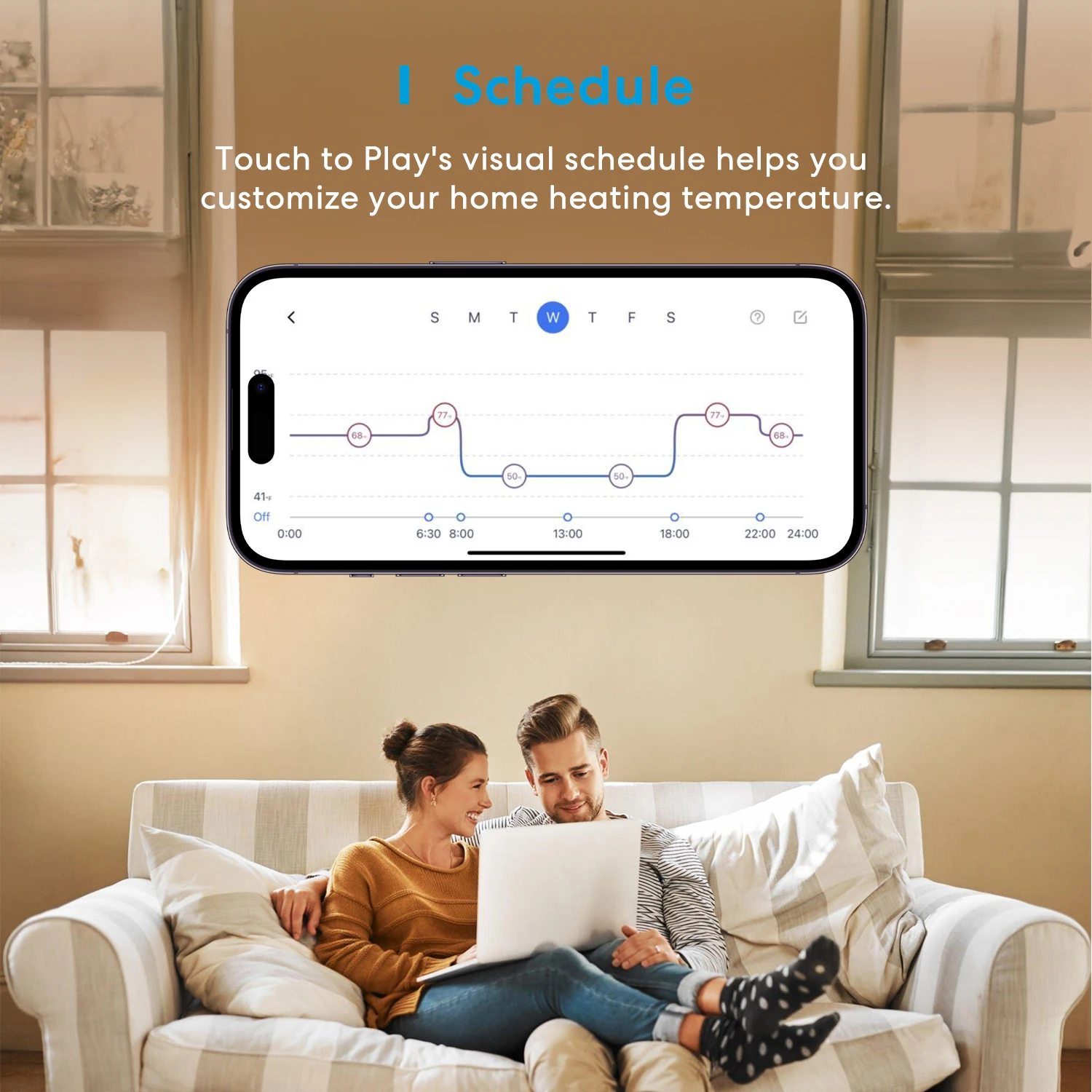 Meross HomeKit Wi-Fi Smart Thermostat for Electric Heating System Touch Screen Work with Siri Alexa Google Assistant SmartThings