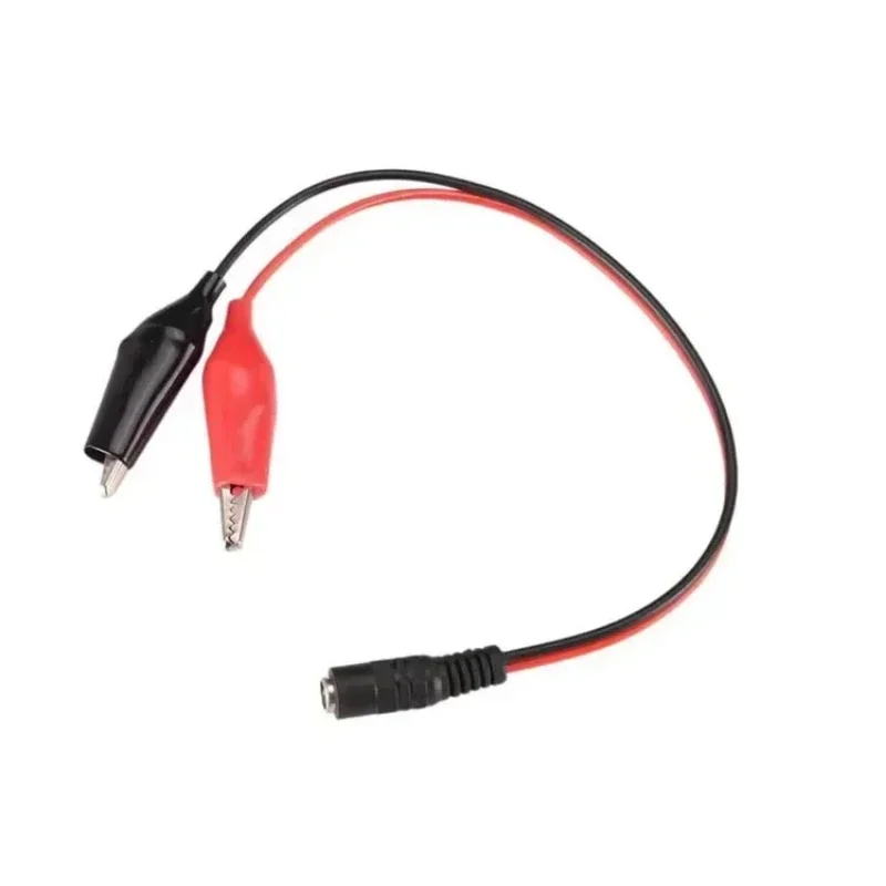 Alligator Clips DC Power Plug Connector Adapter 25CM Test Leads Wire DC 5.5*2.1mm Crocodile Female Connect