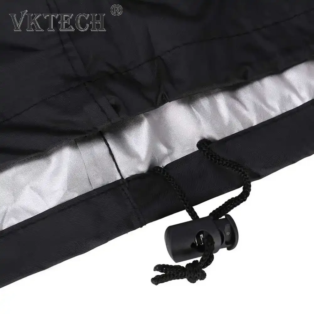 BBQ Cover Outdoor Dust Waterproof Weber Heavy Duty Grill Cover Rain Protective Outdoor Barbecue Square 6 Sizes Black