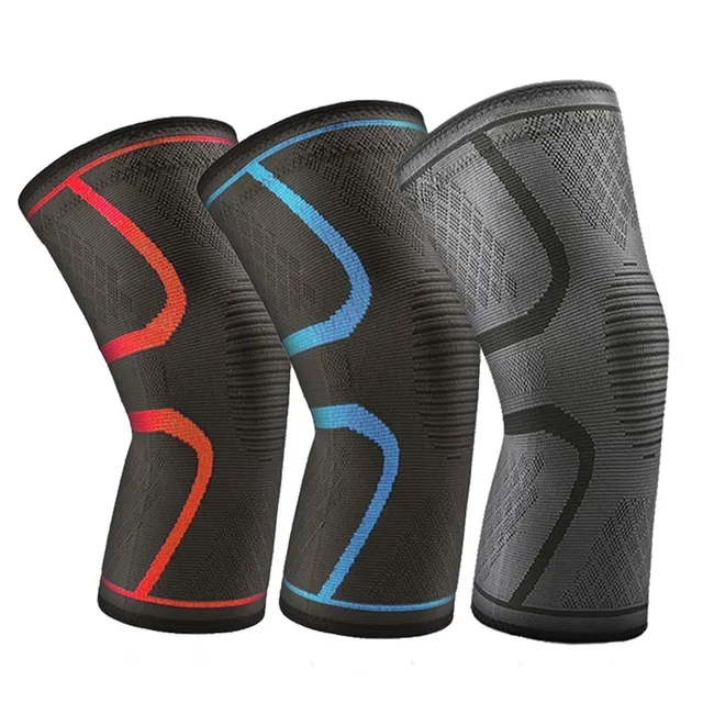 WOSWEIR-1 PC Elastic Knee Pads Nylon Sports Fitness Kneepad Fitness Gear Patella Brace Running Basketball Volleyball Support 6
