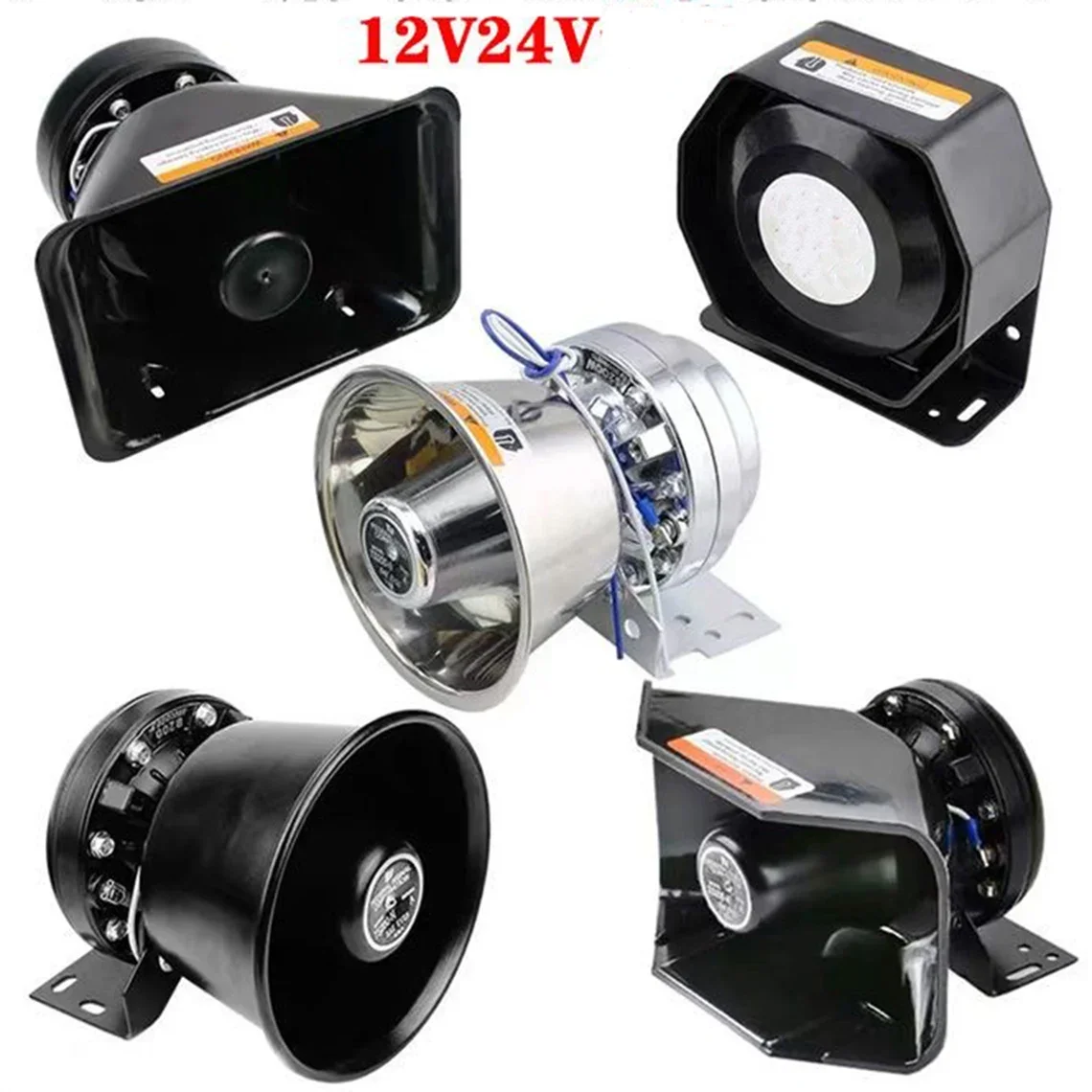 Auto-Sirenenlautsprecher 300W Warnungs-Autohupe Superlaute Alarmsirene Feuerwehrhupe Lautsprecher 12V24V – Detail 1