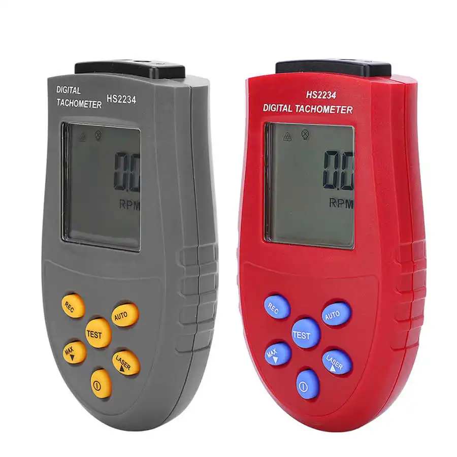 Tachometer Non Contact RPM Test Digital Tachometer LED Backlit Display Meter Speedometer HS2234