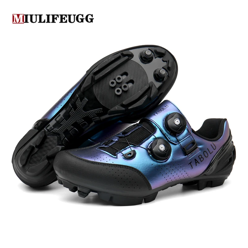 Cycling MTB Shoes Men Women Self-locking Speed Road Bike Bicycle Flat Cleat Mountain SPD Biking Footwear