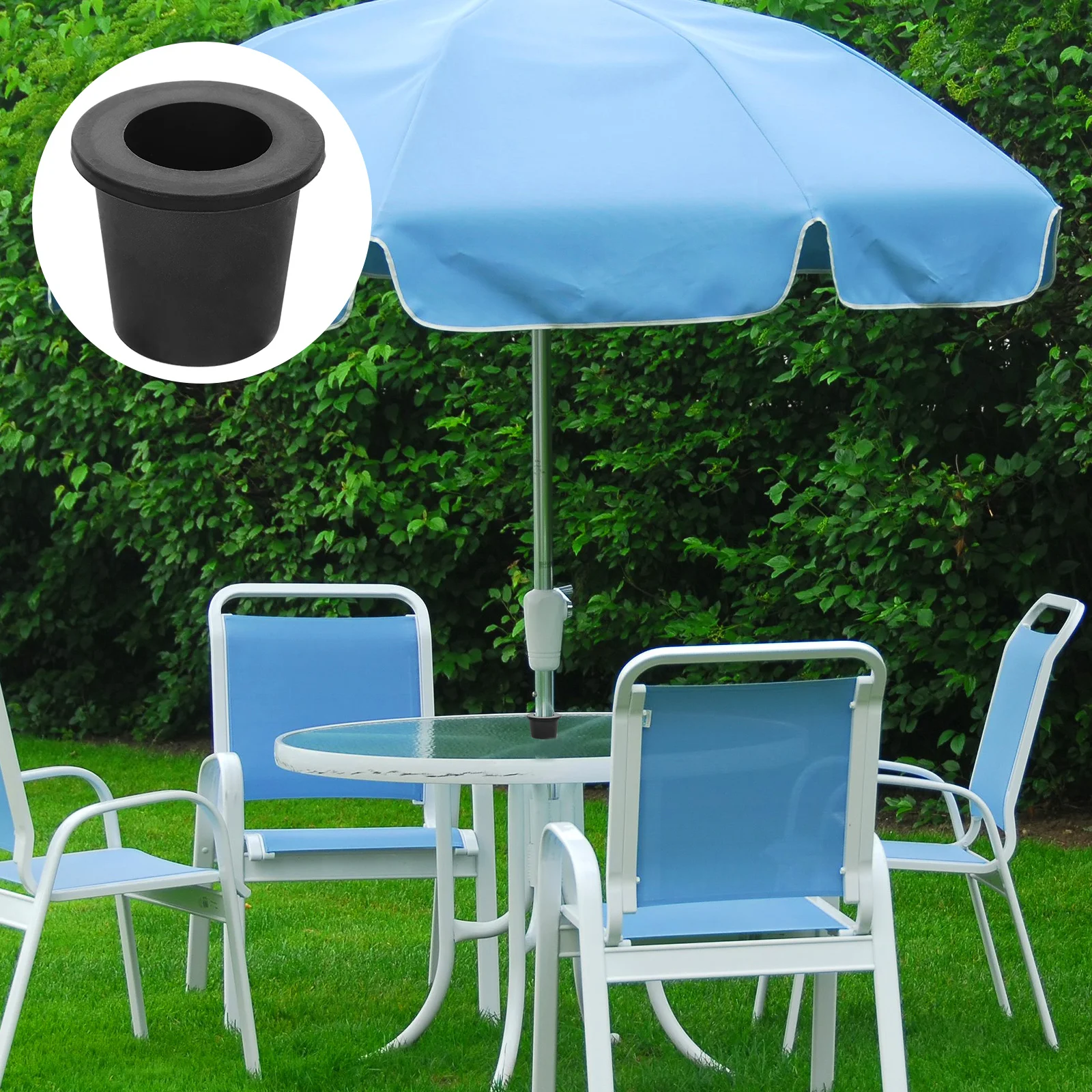 

Umbrella Parasol Outdoor Hole Plug Yard Wedge Shape Grommet Table Patio Ring Sunshade