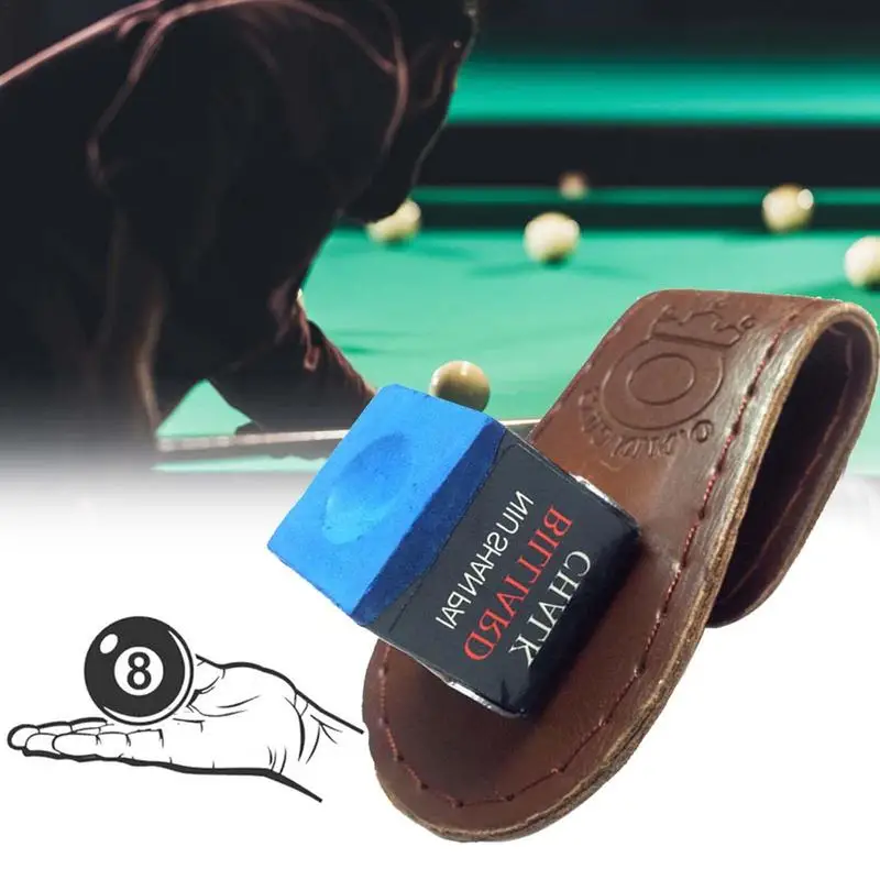 Magnetic Chalk Bag Billiards Chalk Bags With Hook Cue Magnetic Belt Clip Compact And Delicate Stitching Billiards Accessories