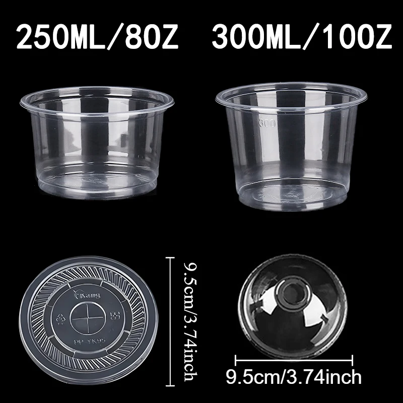 Disposable plastic cups with dome lids