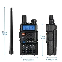 4Pcs Baofeng UV-5R 5W Tri-Power Walkie Talkie High Power Dual Band Long Range Portable Handheld UV 5R Radio 2