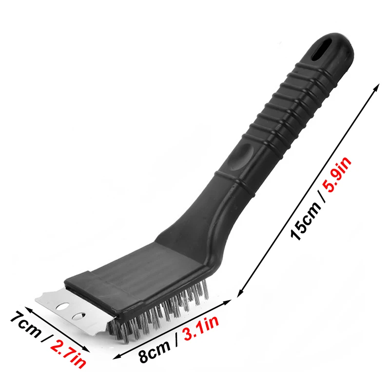 Bird Feeder Cleaner Brush Bird Cage Cleaner Stainless Steel Multifunctional Ergonomics Handle Durable Bird Droppings Cleaning 3