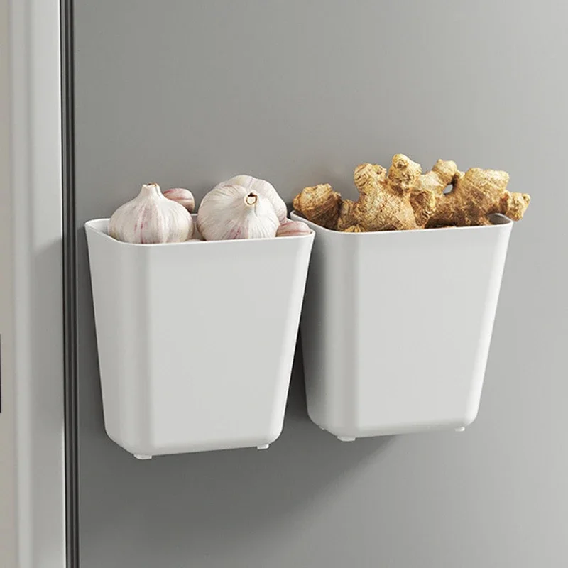 Multifunctional Cabinet Door Storage Box Kitchen Wall-mounted Adhesive Storage Rack Under Sink Drawer Shelf Bathroom Organizer