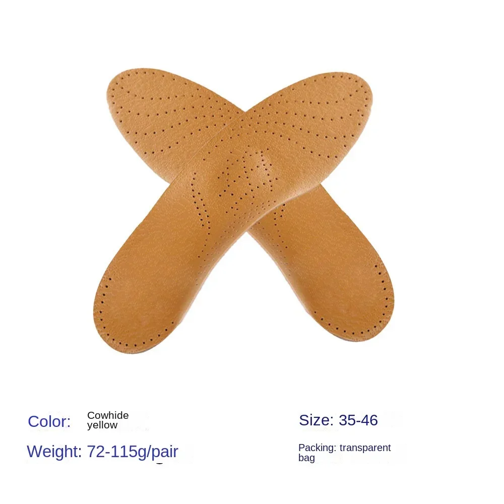 Leather Orthotic Insole For Flat Feet Arch Support Orthopedic Shoes Sole Insoles For Feet Men Women Children O/X Leg Corrected