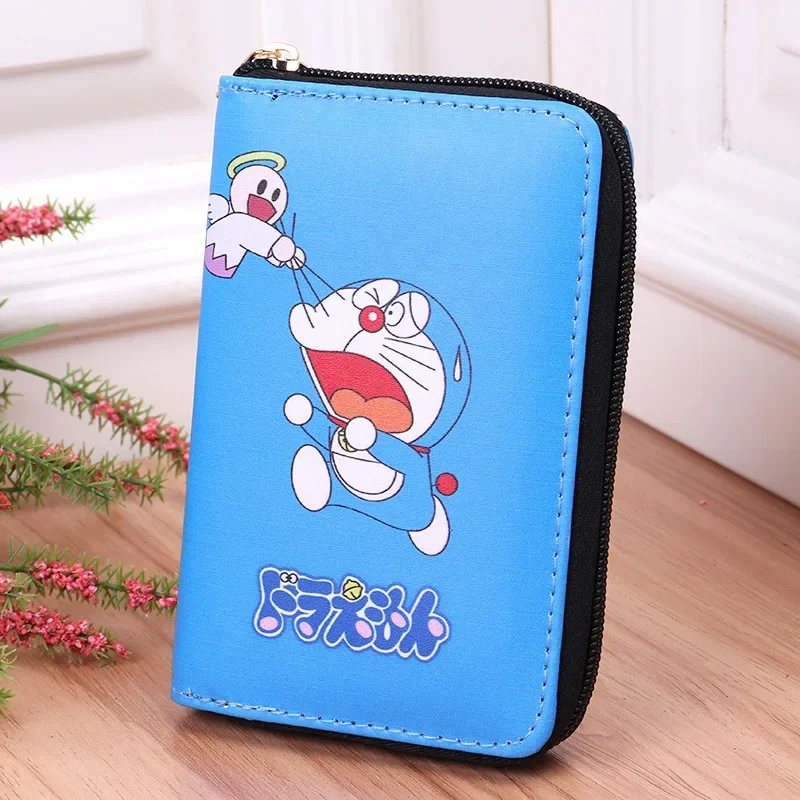 Doraemon's new wallet cartoon card holder cute zipper pu multi-compartment boys and girls student coin purse clutch 6