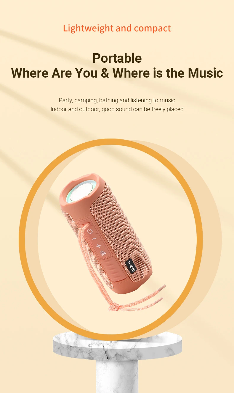 Wireless Portable Bluetooth Speaker Radio FM AUX PC TV Sound Music Box Bluetooth For Handsfree Subwoofer_voghion.com