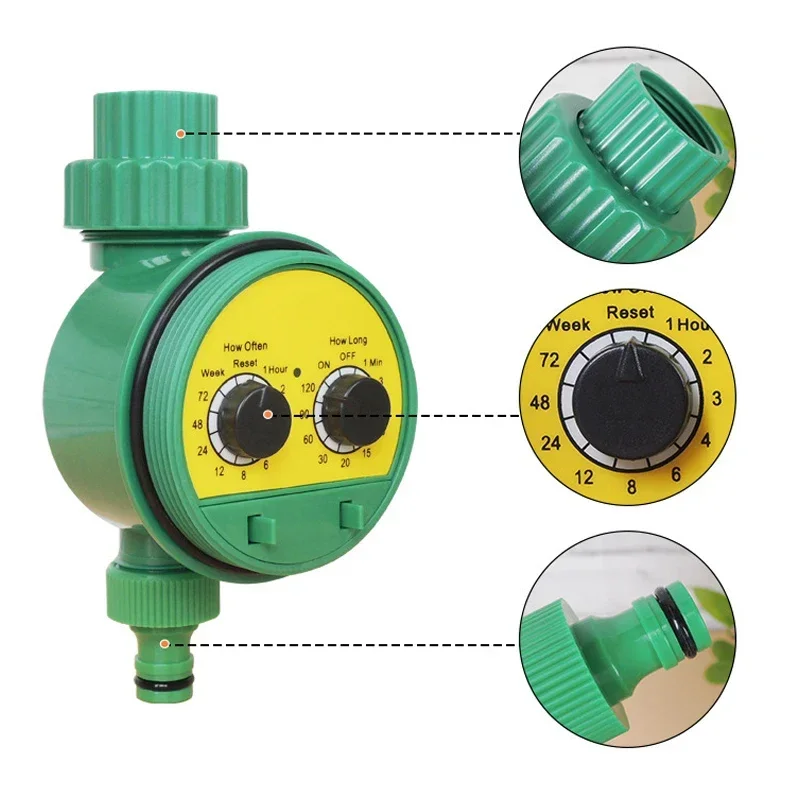 

Intelligent Irrigation Timer, Outdoor Timed Irrigation Controller Automatic Sprinkler Controller Valve Hose Water Time