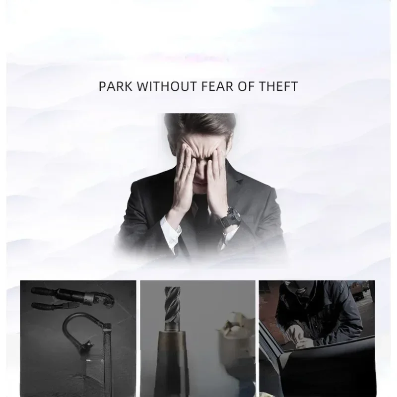 Steering Wheel Lock Car Anti-Theft T-type Mounted Self-Defense Safety Lock